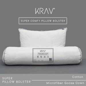 Pillow Bolster Cotton & Microfiber Goose Down 2 Frame King Size